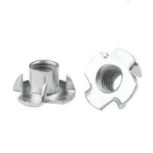 Sliding Carbon Steel 4 Claw T Nut for Furniture